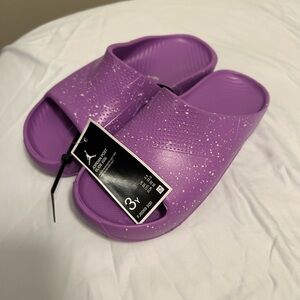 Kids Purple Slide Sandals